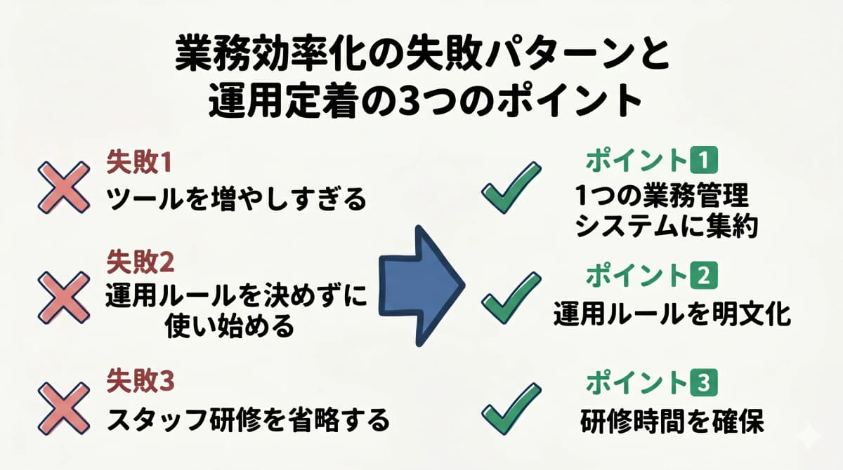 運用定着の3つのポイント