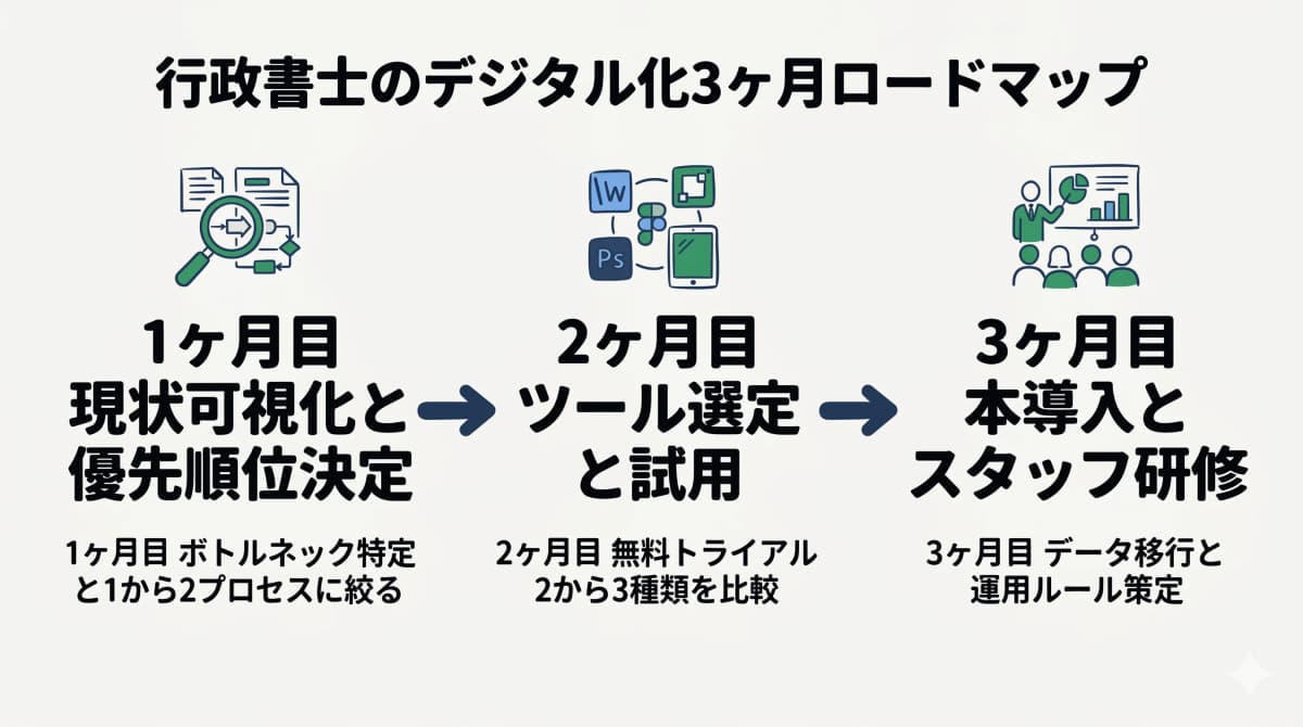 3ヶ月DXロードマップ