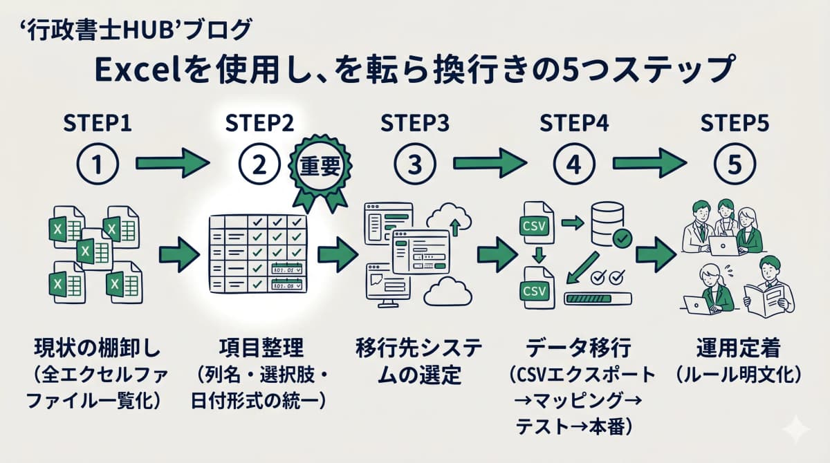 脱エクセル5ステップ