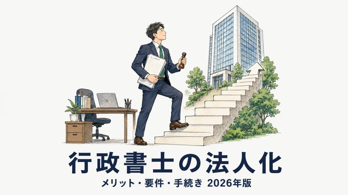 【2026年版】行政書士の法人化|メリット・要件・手続き
