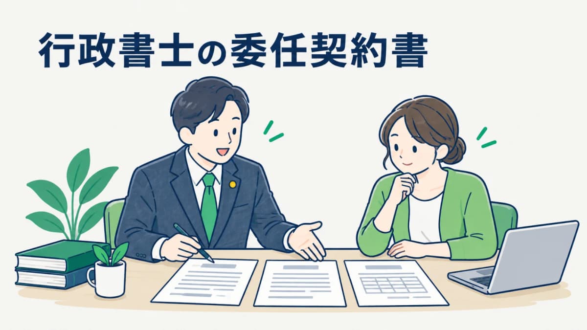 【2026年版】行政書士の委任契約書|受任範囲と報酬の設計