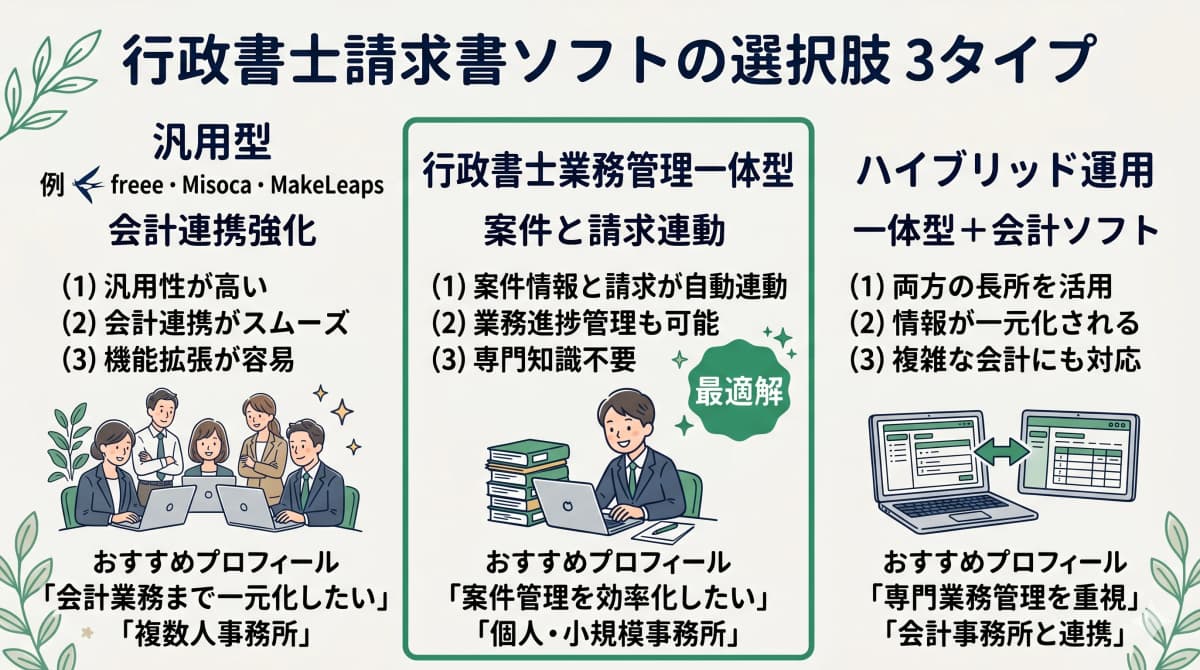 主要選択肢の分類