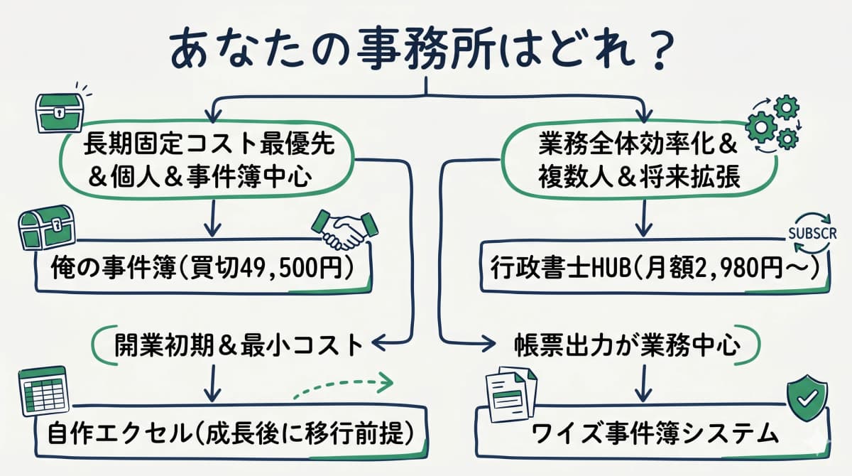 選定の判断フローまとめ