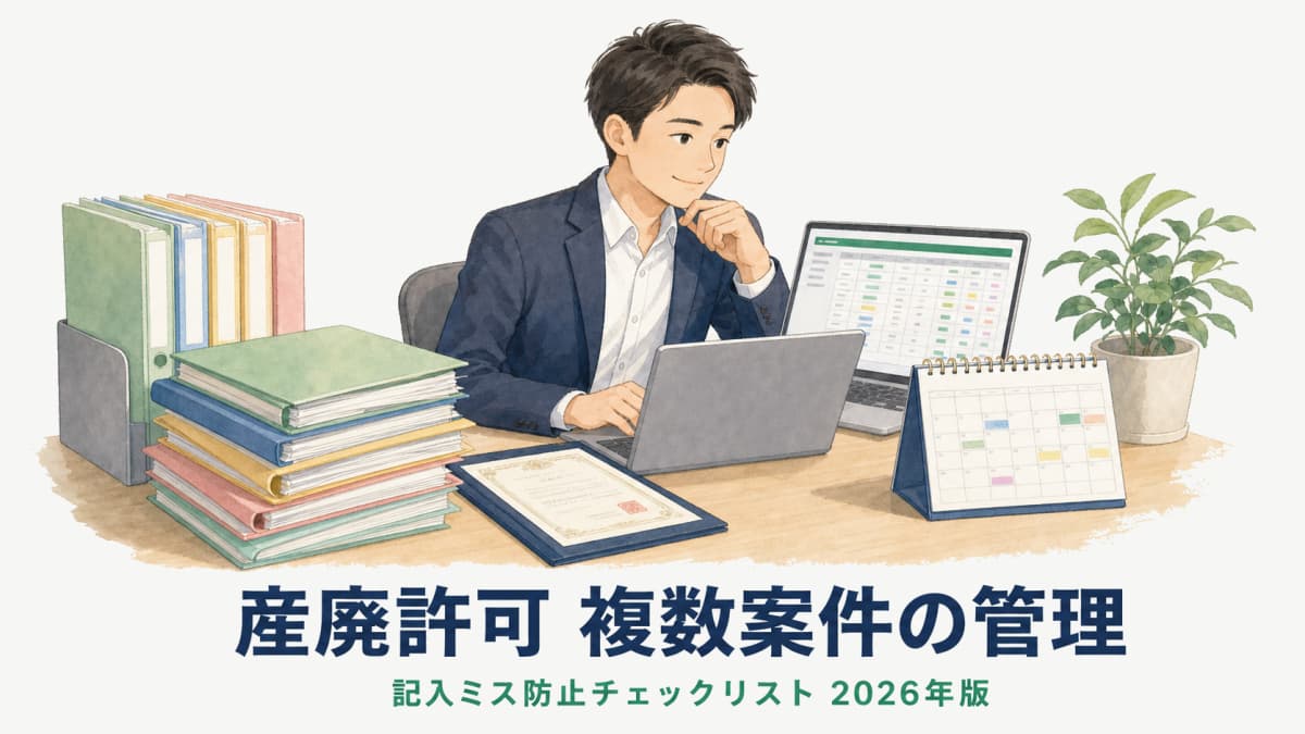 【2026年版】産廃許可の複数営業所・複数顧問先管理|記入ミス防止チェックリスト