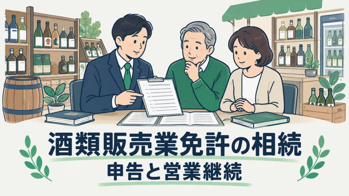 【2026年版】酒類販売業免許の相続|申告と営業継続の管理