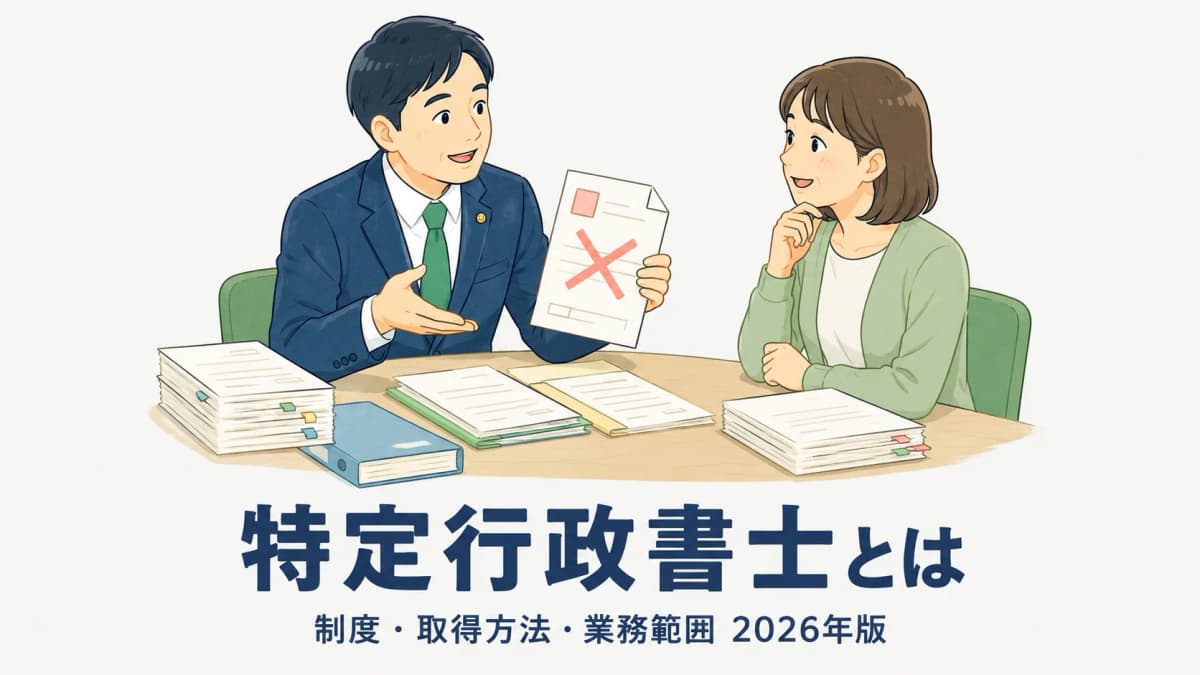 【2026年版】特定行政書士とは|制度・取得方法・業務範囲